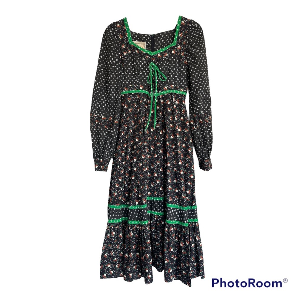 Gunne Sax Vintage Prairie Style Peasant Dress